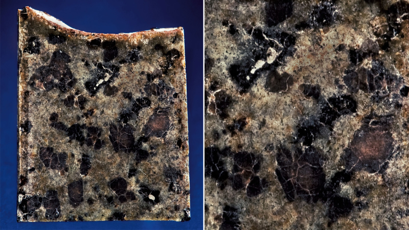 Illustration for article titled 30 Starry Wonders Hiding Inside of Dull Meteorites